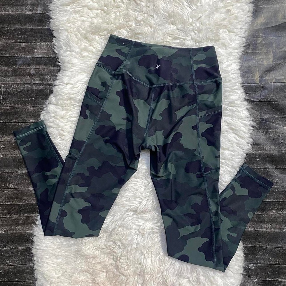 OLD NAVY CAMOUFLAGE HIGH RISE LEGGING GYM ACTIVEWEAR WORKOUT YOGA